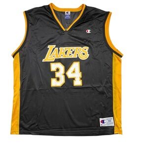 VTG Champion Shaquille O’Neal Lakers Jersey #34 XL NBA Basketball 48